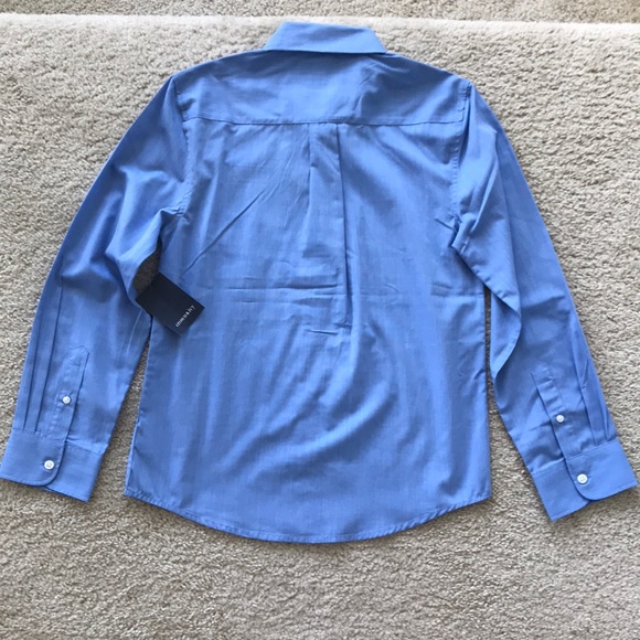 Boys Crown & Ivy Boys Blue Button Down Dress Shirt - Picture 5 of 5